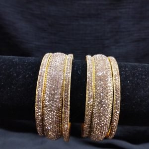 Gold Rhinestone Bangles
