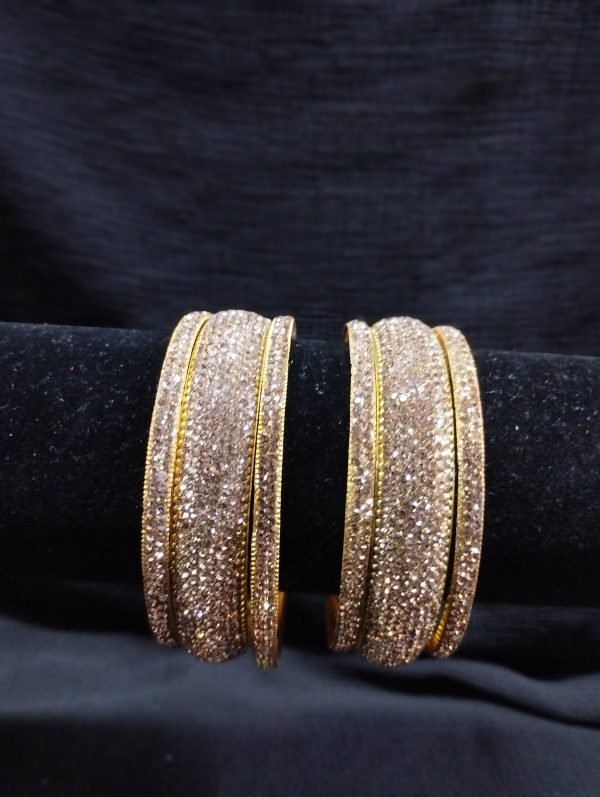 Gold Rhinestone Bangles