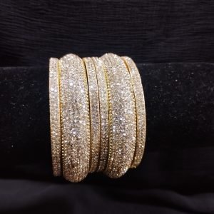Gold Rhinestone Bangles