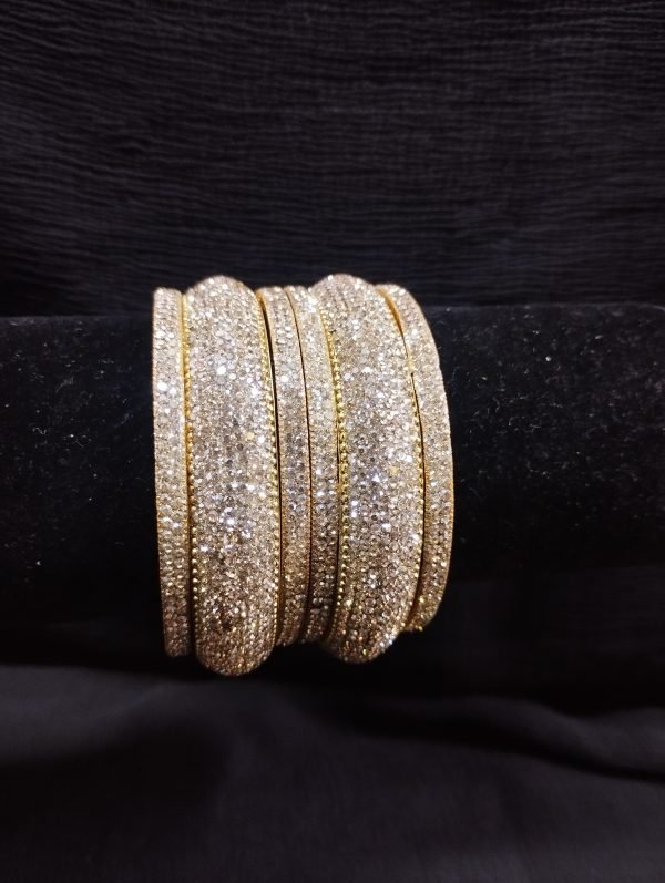 Gold Rhinestone Bangles