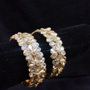 Gold Gem Bangles
