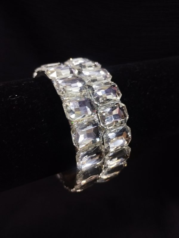 Silver Gem Bangles