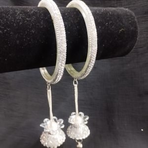 Silver Rhinestone Bangles