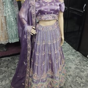 Purple Bridal Lehenga