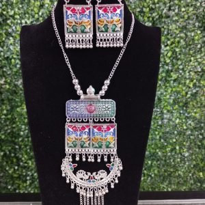 Oxidized Necklace Set