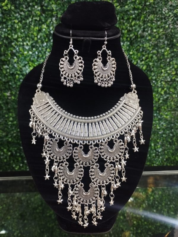 Oxidized Necklace Set