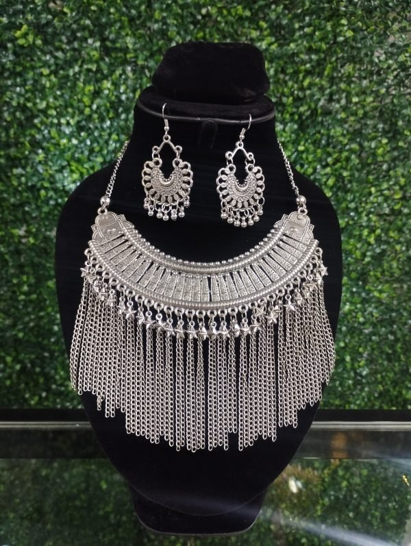 Oxidized Necklace Set