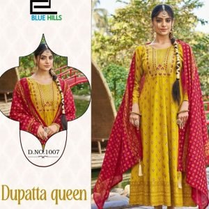 Kurti Dress With Shawl