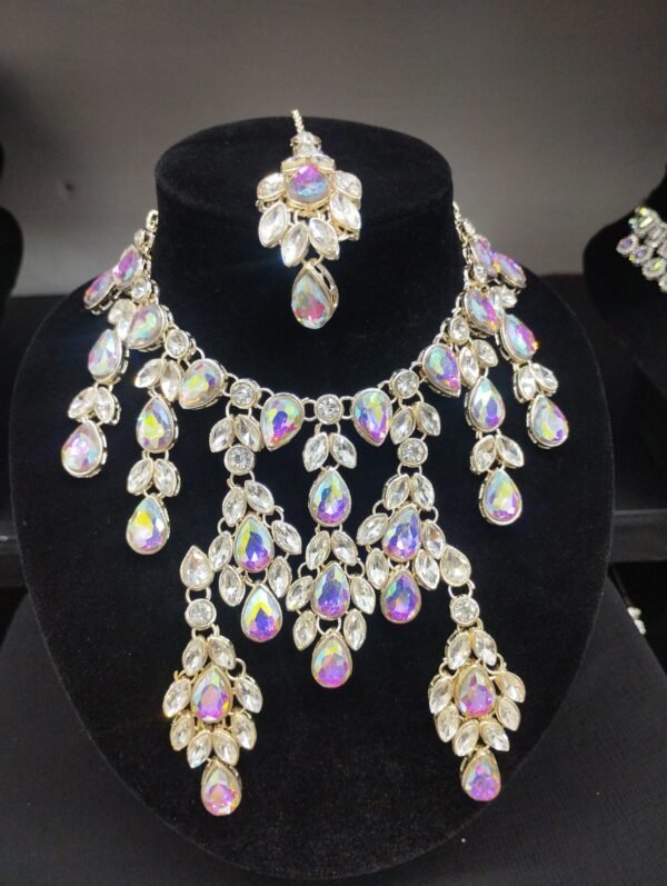 White Gold Necklace Set