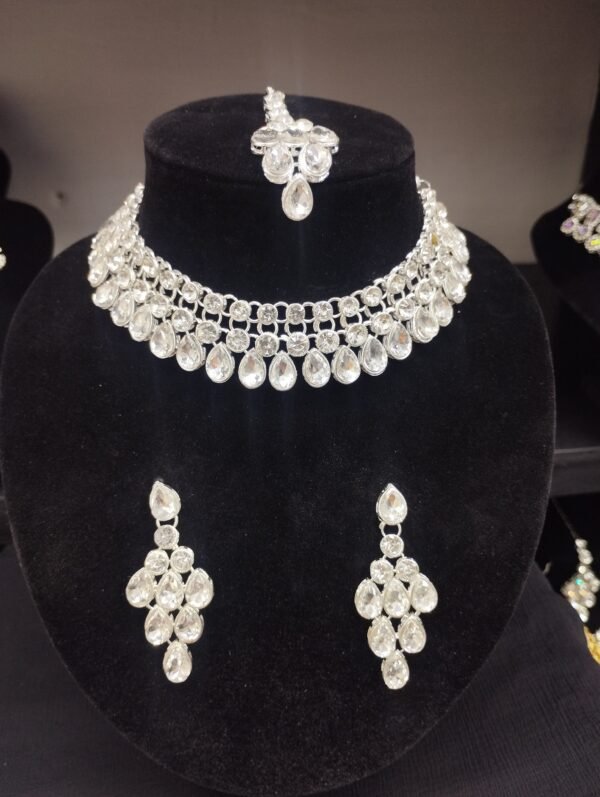 Silver Necklace Set
