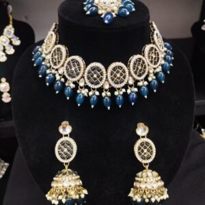 Navy Blue Necklace Set