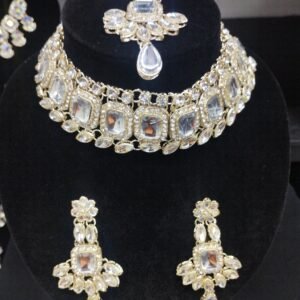 White Gold Necklace Set