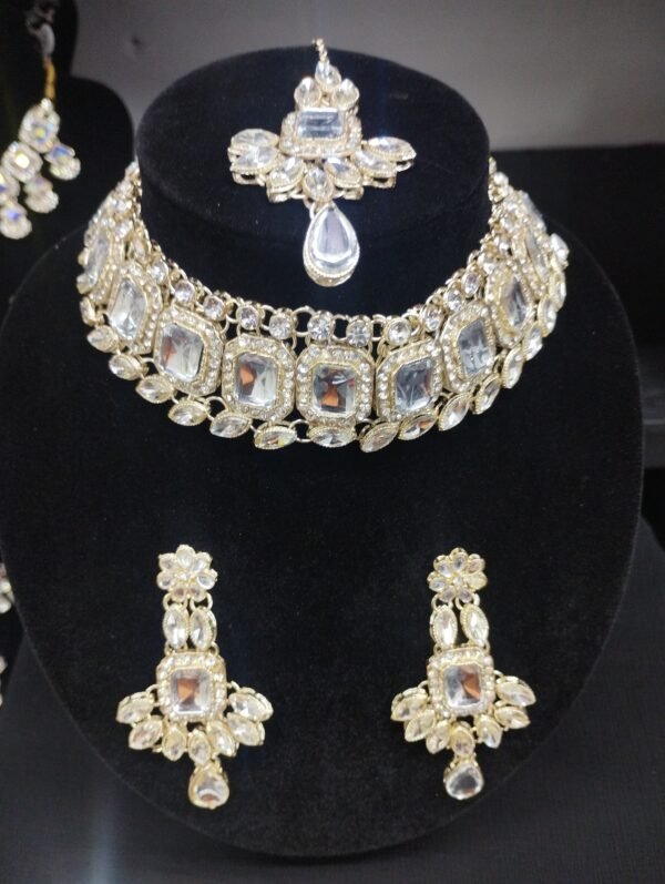 White Gold Necklace Set