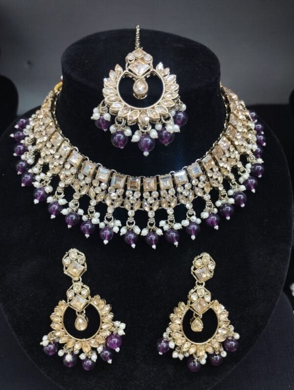 Purple Necklace Set