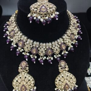 Purple Necklace Set