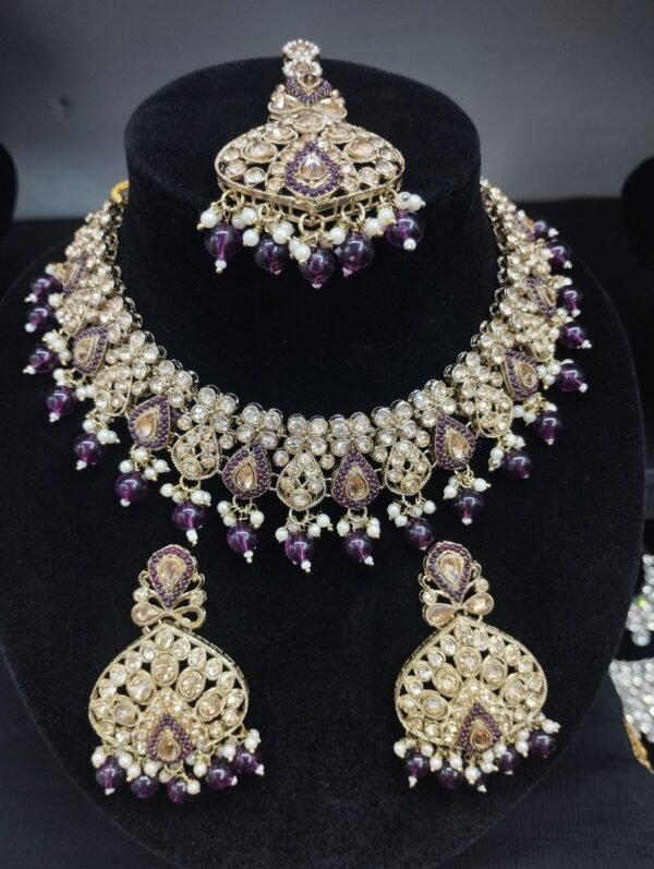 Purple Necklace Set