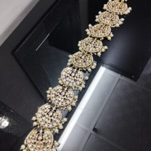 Kundan-Hair Braid Accessory
