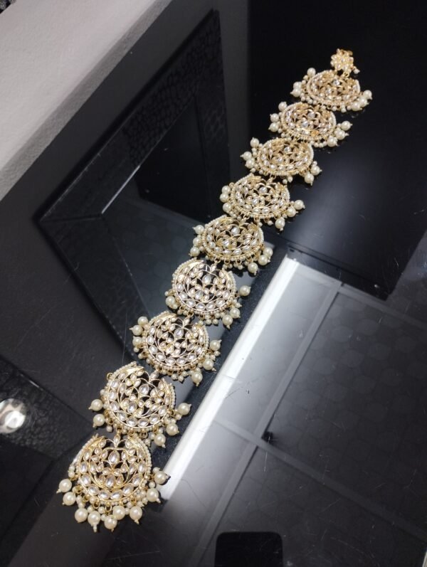 Kundan-Hair Braid Accessory