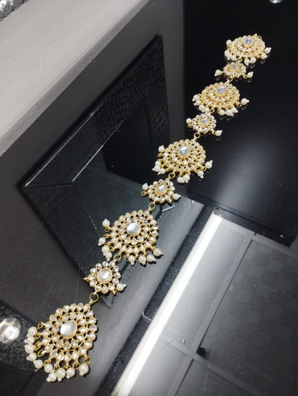 Kundan-Hair Braid Accessory