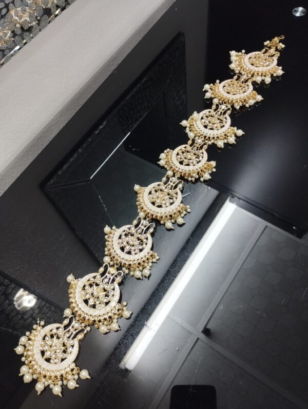 Kundan-Hair Braid Accessory