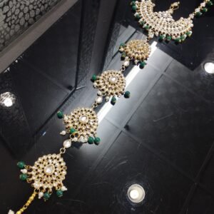 Kundan-Hair Braid Accessory