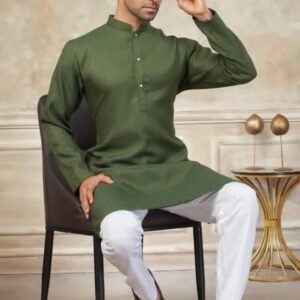 Green Mens Kurta