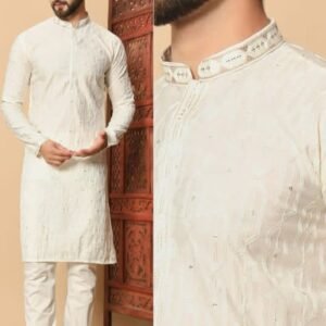 White Mens Kurta