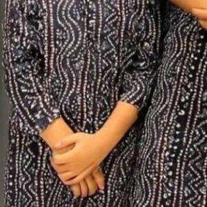 Blue with Black Boys Kurta