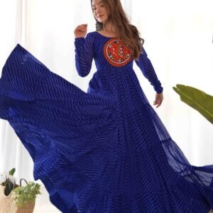 Royal Blue Anarkali