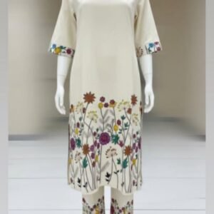 Cotton Shalwar Purple Flowers